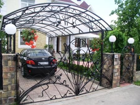красивые навесы для авто